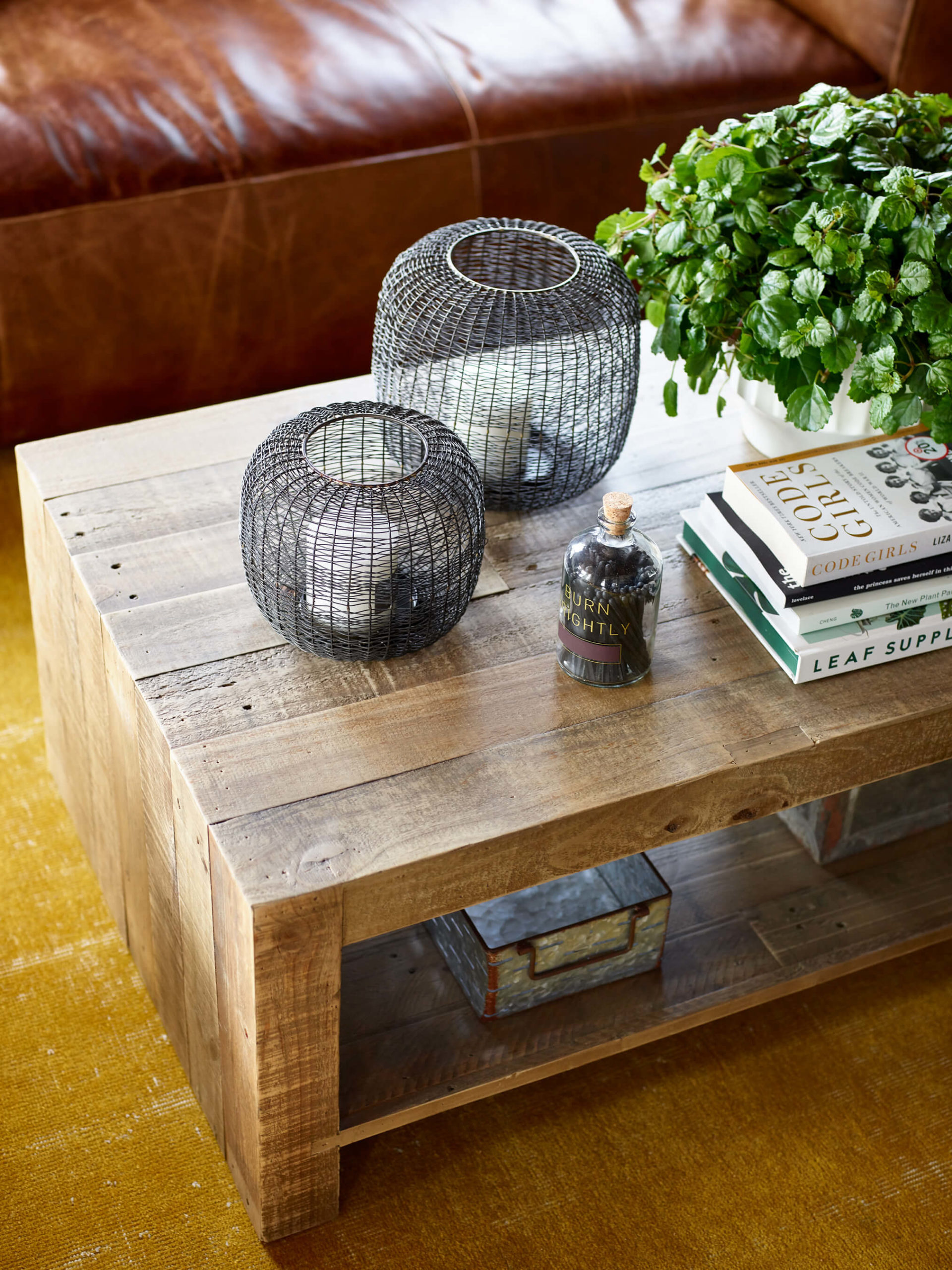 Farmhouse interior, couch, family room, family room design, leather couch, couch pillows, living room interior design, family room interior design, farmhouse designs, coffee table ideas, reclaimed wood coffee table, reclaimed wood coffee table, Kristina Crestin , Kristina Crestin Design